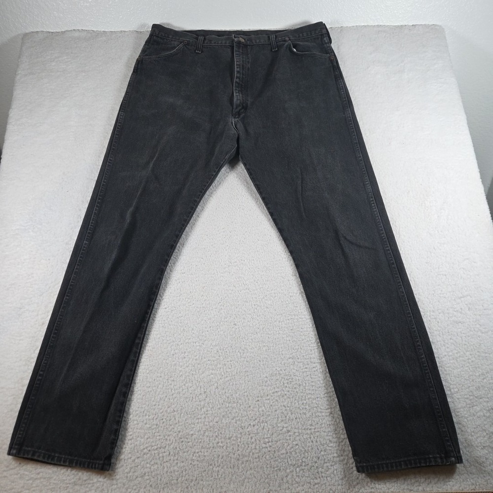 Vintage Wrangler 13MWZ Jeans Men 42x34 (40x33) Black Made in USA 90's Cowboy Cut